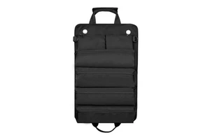 Large Capacity Roll Up Tool Bag, Multi Zipper Pockets Wrench Storage Organizer With Hanging Grommets For Mechanic Electrician