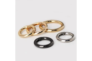 O-Style Metal Wire Buckle DIY Accessory For Belt & Bags Handcrafted Round O Ring In 20mm 25mm 35mm Sizes For Suitcase Carabiner