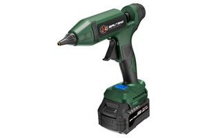 18V Cordless Hot-Melt Glue Gun 7/16 Glue Stick Plastic Versatile Efficient Lithium Battery Power Source Adjustable Temperature