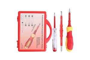 5-in-1 High Voltage Insulated Electrician Screwdriver Set Phillips Flathead Strong Magnet Special-Shaped Screwdriver Tool Set