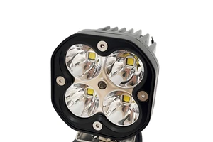 12V 40W Square Auto Exterior Lighting Reflective Cup Spotlight Rectangular Super Bright LED IP67 Waterproof Fogdriving Lights