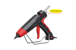 300W Highpower Industrial Hot Melt Glue Gun 110V/240V 11mm Silicone Sticks with Glue Output Adjustment