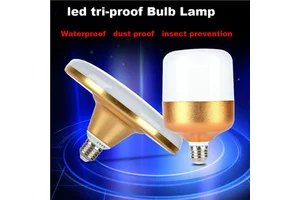 STL Super Brigth 220V Tri-Proof E27 LED UFO Bulb Lamp 10W 15W 20W 30W 40W 50W 60W Aluminum Golden 5730 LED Light Waterproof Lamp