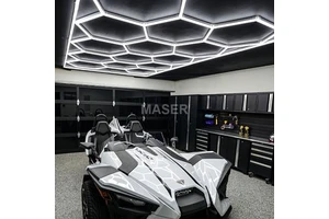 Top Quality Durable Car Garage Lights Hexagonal Ceiling Light for Car Beauty Shop 14 Grid System