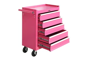 Multi-functional 5 Drawer Iron Tool Cabinet Storage Trolley Garage Workshop Tool Cart OEM ODM 3-Year Warranty Keyed Lock 300kg