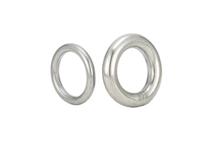 304 Stainless Steel Welded O Ring Round Ring Seamless Solid Metal Ring Marine Grade Hardware Rigging Fastener