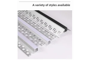 Geside Double Eyelid Inlaid SMD RG0 Ceiling Linear Light External/Internal Corner Aluminum Groove Supermarket IP65 12V 3-Year