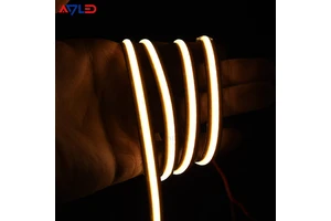 Premium Flex LED Strip Lights Free-Cuttable COB 528LED/m 180 Beam Angle Warm White Emittance Aluminum + Plastic Body IP20