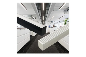 Customized Anti-Glare Commercial LED Batten Suspended Aluminum Pendant for Supermarket & Office Linkable Linear Lights