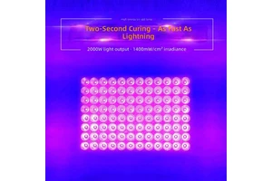 3535 Air-Cooled LED UV Curing Lamp High Intensity Aluminum Alloy Reflective Cup High-Energy Focusing UV Glue MR16 Base 365-405nm
