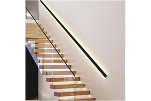 Modern Silver Black Aluminum Profile LED Linear Wall Washer Light for Staircase and Facade 5W Hours Lifespan CE RoHS Certified