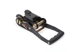 2"/50mm 5000kg Steel Zinc Painted Heavy Duty Ratchet Buckle with Plastic Handle-Customizable Length Tie Down Belt Buckle