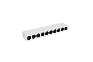 10-30W Indoor Home LED Linear Light Thin Aluminum Lamp Body with 10 Head Grille Surface Mounted CRI 90 Dimmable