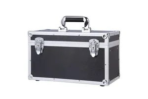 Portable Aluminum Alloy Tool Storage Box Multifunctional Metal Toolbox with Partitioned Compartments and Multi-Layers