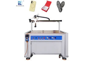 Frame Boxes Cardboard Box Leather Edge Semi Automatic Cnc PUR Cold Glue Aplicator Spray Hot Melt Glue Dispensing Machine