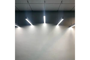 Hanyin 4ft Supermarket Linear Led Tube Light Surface Mount Minimalist Skyline Curved Linear 3000K