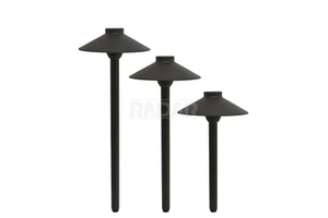 18 Inches Low Voltage Pathway Outdoor Landscape Lighting Install in Garden Cast Aluminum Finished Bronze or Black Color