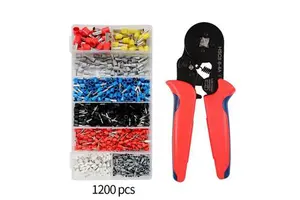 YTH Crimping Pliers Kit with 1200pcs Wire Ferrules Wire Crimper Tool Set for Electrical Wiring