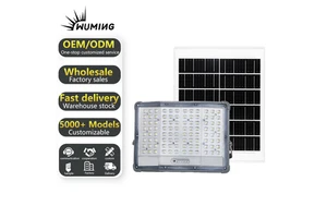 High Brightness IP66 Aluminum LED Solar Flood Light Remote Time Control 100W-500W 120 Beam Angle for Hiking Trails Rural Roads