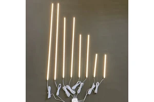 Luxury Hotel Lobby Decoration WPC Wallboard Accessories Recessed Double Heads LED Grille Wall Washer Light Ceiling Lamp