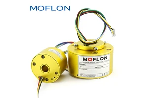 Sliding Electrical Contact Slip Ring Rotating Electrical Connectors Through Bore Slip Ring Rotary Joints With ID 80mm OD 158mm