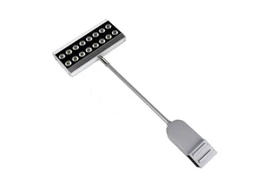35W Long Arm LED Trade Show Light Adjustable Color Temp 3000-5700K High CRI 80 Silver Aluminum IP20 Brighten Exhibit Lighting