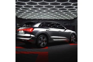 Contation Custom with Frame Auto Detailing Workshop Lighting 110-220V LED Hexagonal Ceiling Lights Garage Honeycomb Lights