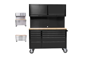 Factory Direct 430 Stainless Steel Tool Cabinet Multi-Functional Tool Chest Antirust Heavy Duty Rolling Tool Storage Cabinet
