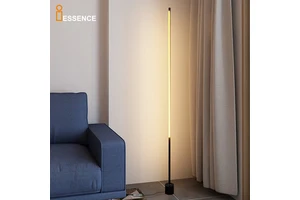 Modern Luxury 3 Colors Led Corner Standing Nordic Floor Lamps with Remote Control Dimmable PC Shade for Living Room Decor