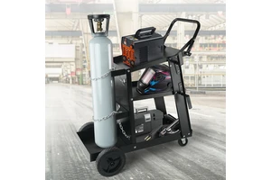 Universal MIG Welding Machine Cart OEM/ODM Metal Four-Wheel 300-450 Lbs Capacity GARWMW000
