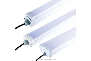 36W/60W LED Tri-Proof Light Tube 1200mm Waterproof Linkable Lamp Outdoor Warehouse Industrial Garage Office Use Indoor Spaces