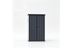 5ft Outdoor HDPE PVC Coated Eco-Friendly Storage Cabinet Lockable Double Door Garden Tool Storage Cupboard