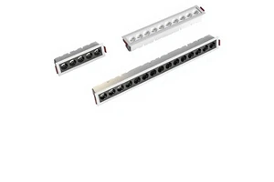 Embedded Aluminum Line Light Grille LED Square Spot Light Home Living Room Wall Washer Anti-glare