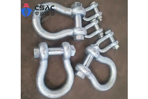 Hot Dipped Galvanized Curved Shackle in Stock