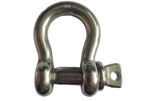 3/8" WLL1000KG AISI304/316 US G209 Bow Stainless Steel Shackle