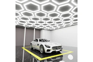 Customized Energy Saving Led Honeycomb Gym Garage Workshop Car Wash Hexagon Light