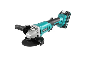 18V Lithium Battery Brushed Motor Cordless Angle Grinder with Two Safety Lock Paddle Switch