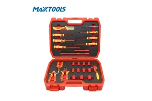 25pcs 3/8" Drive VDE 1000V Insulated Socket Wrench Set | Professional Electrician Hand Tools OEM Wholesale