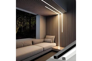 LED Linear Light Aluminum Extrusion Profile, Recessed Surface LED Strip Channel Diffuser For Commercial Residential Lighting