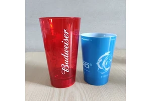 UL4200A Passed 16oz LED Flash Light-Up Drinking Glasses Fun Glowing Blinking LED Cup for Bar & Night Club Drinkware