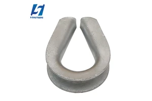 Wholesale High Quality Galvanized Carton US Type Wire Rope Thimble G-411 G-414 Rigging Hardware DIN6899 China Heavy Duty