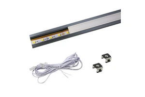 Non-cutting Welding Recessed groove Induction Lamps Strip Lights with Aluminum Liner Profile Shade 12V/24V Mini Cabinet Lights