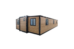 Customizable 20ft/40ft Foldable Expandable Prefabricated Container House Farmhouse Design Breathable Feature For Hotel Shop