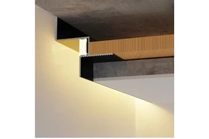 F/X/Z-Type Ceiling Shadow Line LED Aluminum Profile Plasterboard Edge Trim Channel Wall Corner Stair Decoration Bar Strip Lights