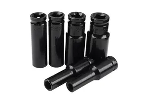Hot Carbon Steel 80mm Electric Wrench Sleeve Extended Hexagonal Sleeve Set Pneumatic Power Tool Accessories