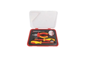 HENITUER S670-5 5-piece Insulation Tool Kit High Hardness Multifunctional Tested by 10000V High Voltage 5PCS Insulated Tool Set