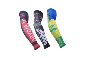 UV Protection Waterproof Sports Cycling Fishing Basketball Blank Heat-Transfer Printed Custom Logo Compression Arm Sleeves Sets