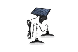 Wholesale DC LED Solar Shed Light Chandelier Lamp High Bay Corridor Garden Gazebo Yard Landscape Wall Mount Rechargeable Outdoor
