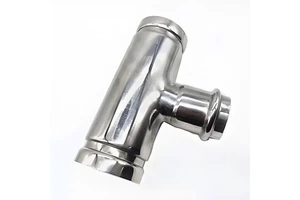 SS304 SS316L DN108*50 Grooved to Double Press Reducer Tee Groove Press Transition Tee for Fire Sprinkler Water Pipeline OEM ODM