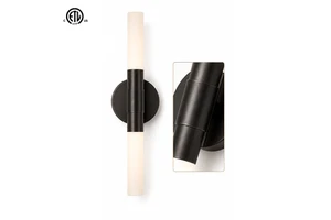 ETL Listed Modern Wall Sconce Light Oil Rubbed Bronze Indoor Wall Lamp Plastic Shade Remote Control Dimmable High CRI 90 3-Year